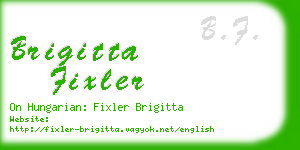 brigitta fixler business card